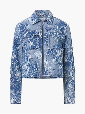 Charlotte Denim Jacquard Jacket