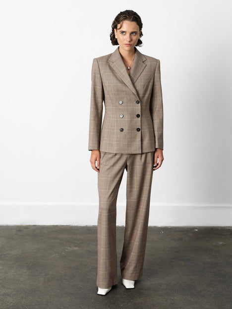 Chester Check Cinched Blazer