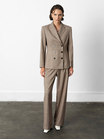 Chester Check Cinched Blazer