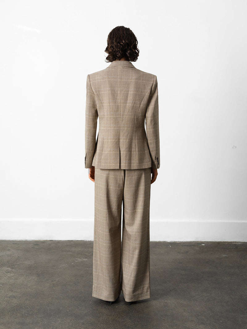 Chester Check Cinched Blazer