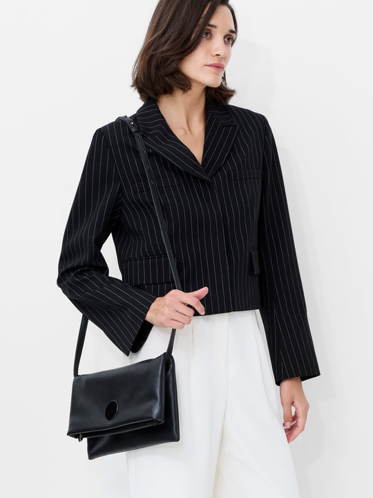Morgan Tailored Pinstripe Cropped Blazer