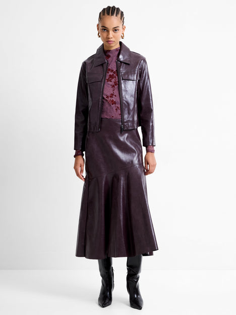 Kayleigh PU Bomber Jacket