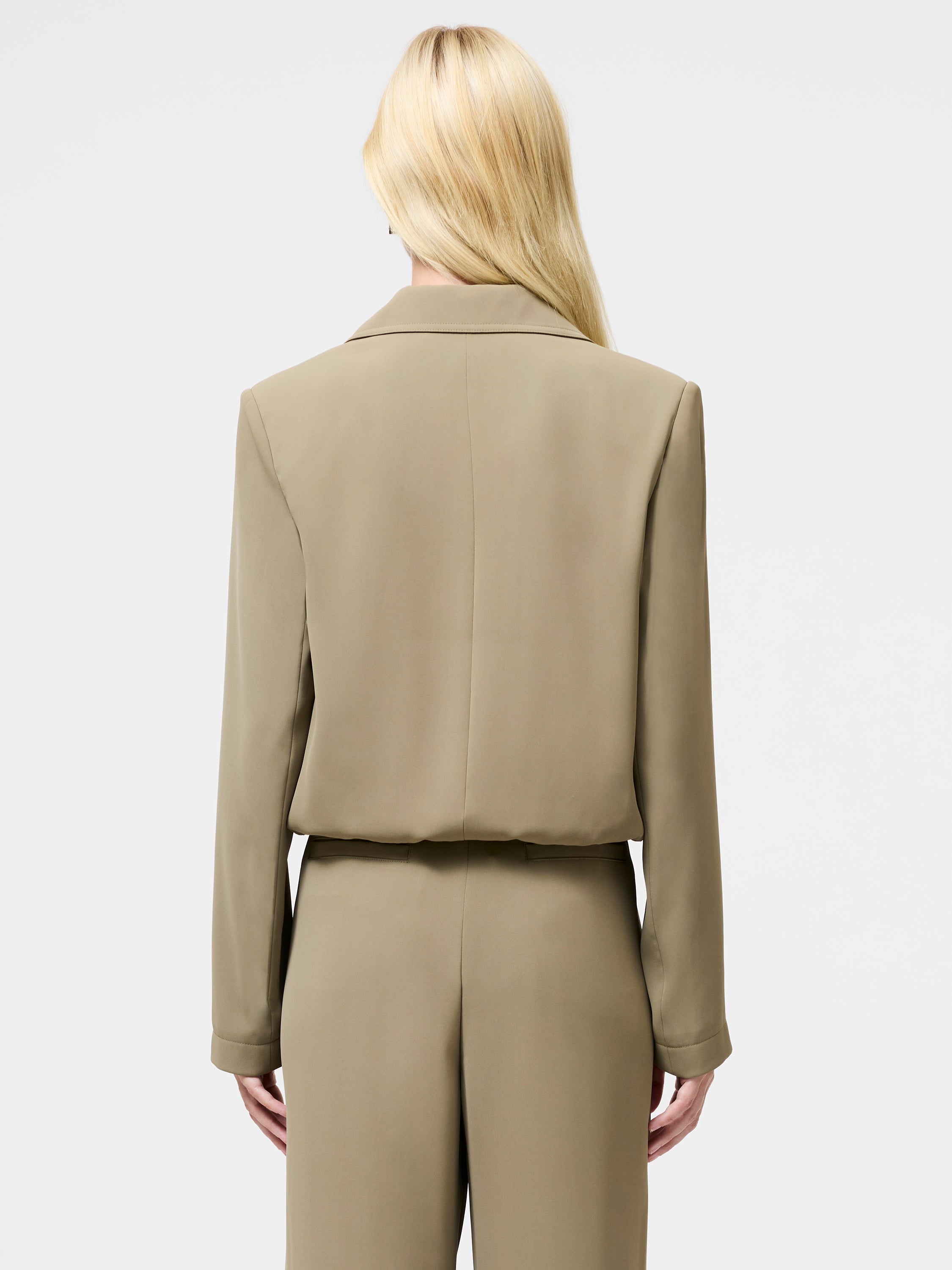 Vinnie Tailored Double Breasted Cropped Jacket