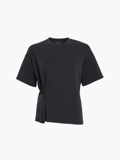 Wren Dark Grey Cinched Waist T-Shirt