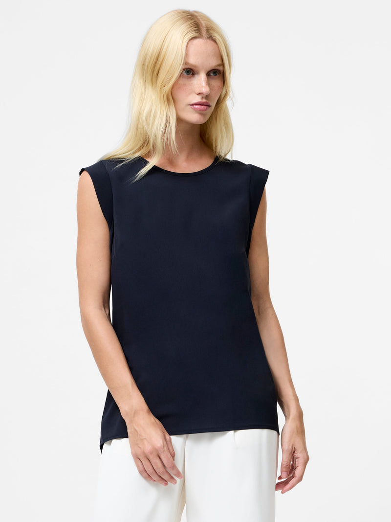 Polly Plains Capped Top