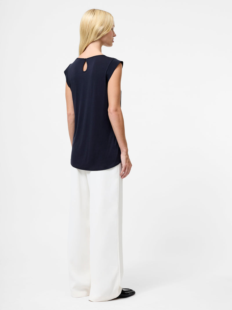 Polly Plains Capped Top