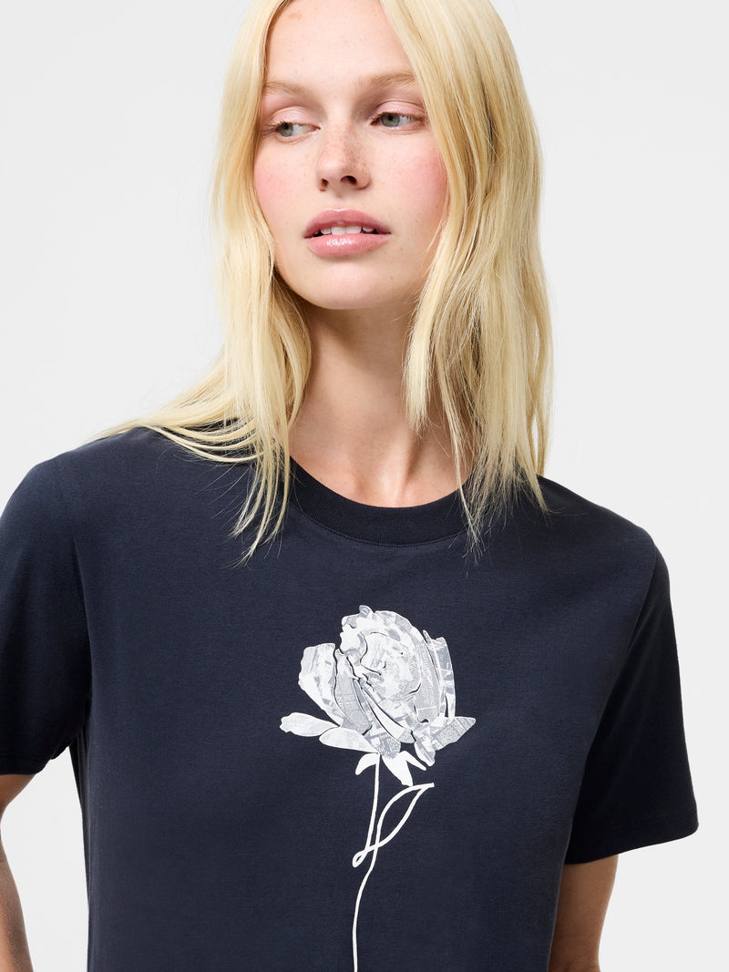Rose Logo Peached Graphic Tee