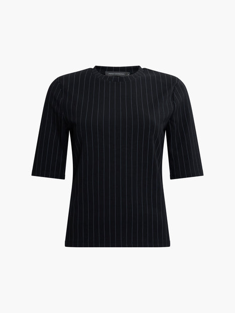 Regina Jersey Shoulder Pad Tee