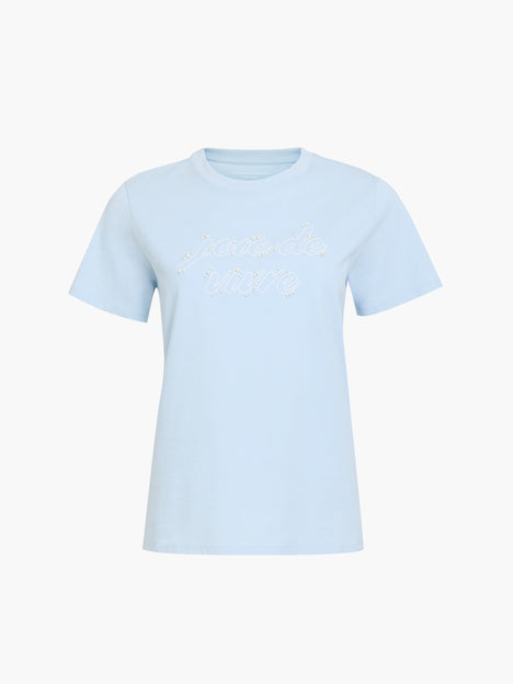 Joie De Vivre Embellished Short Sleeve T-Shirt