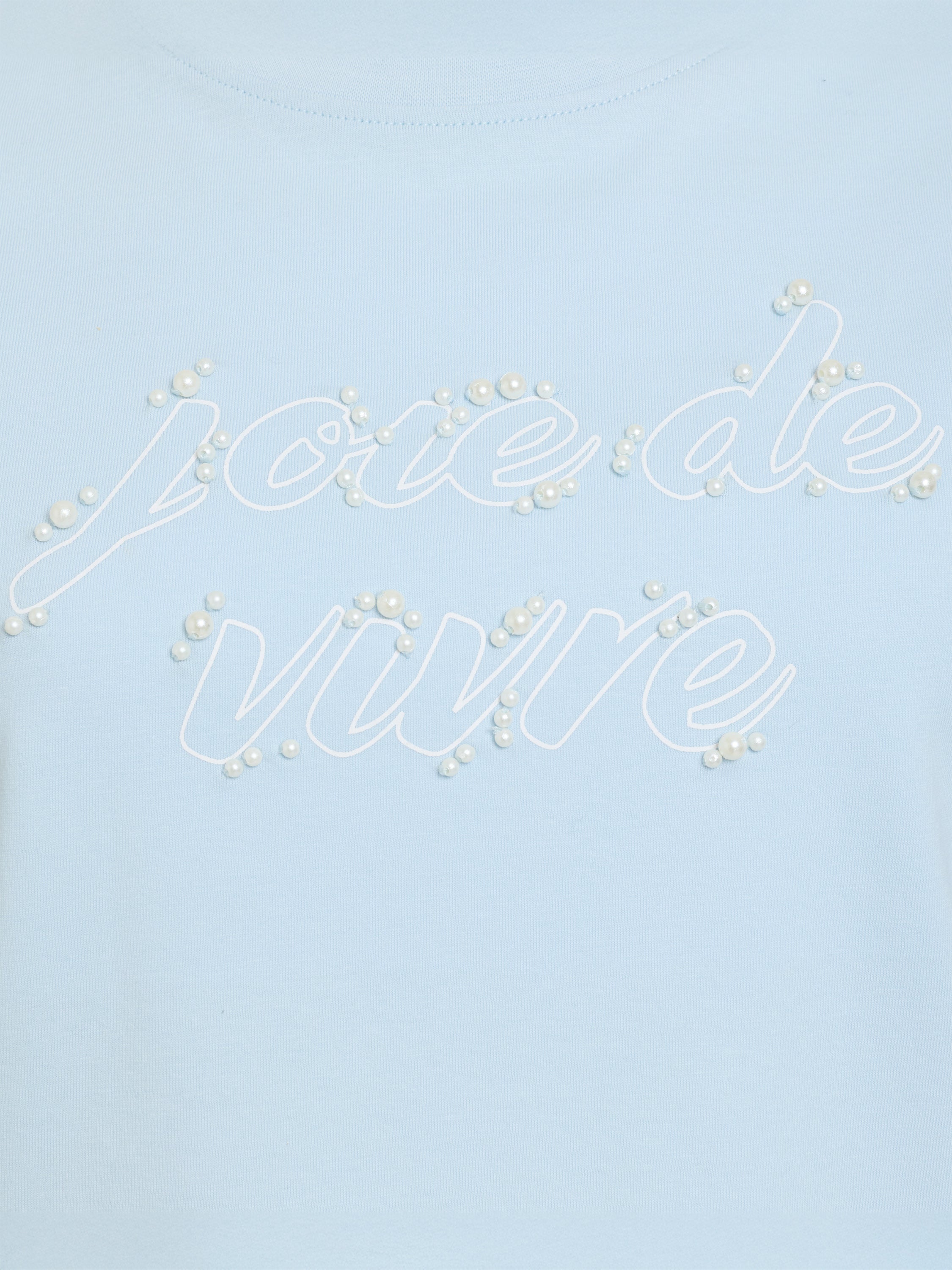 Joie De Vivre Embellished Short Sleeve T-Shirt