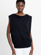 Shoulder Pad Sleeveless T-Shirt