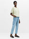 Brushed Cotton Stepped Hem T-Shirt
