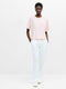 Brushed Cotton Stepped Hem T-Shirt