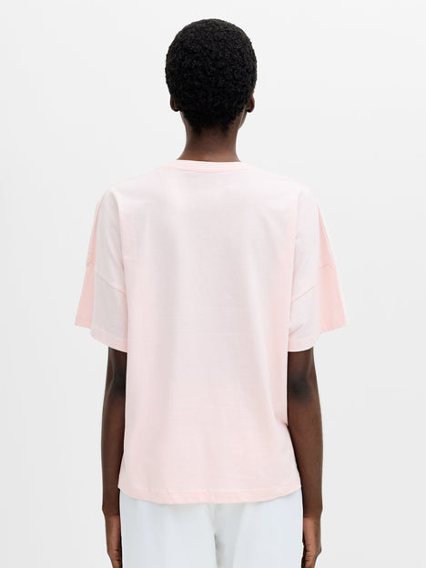 Brushed Cotton Stepped Hem T-Shirt
