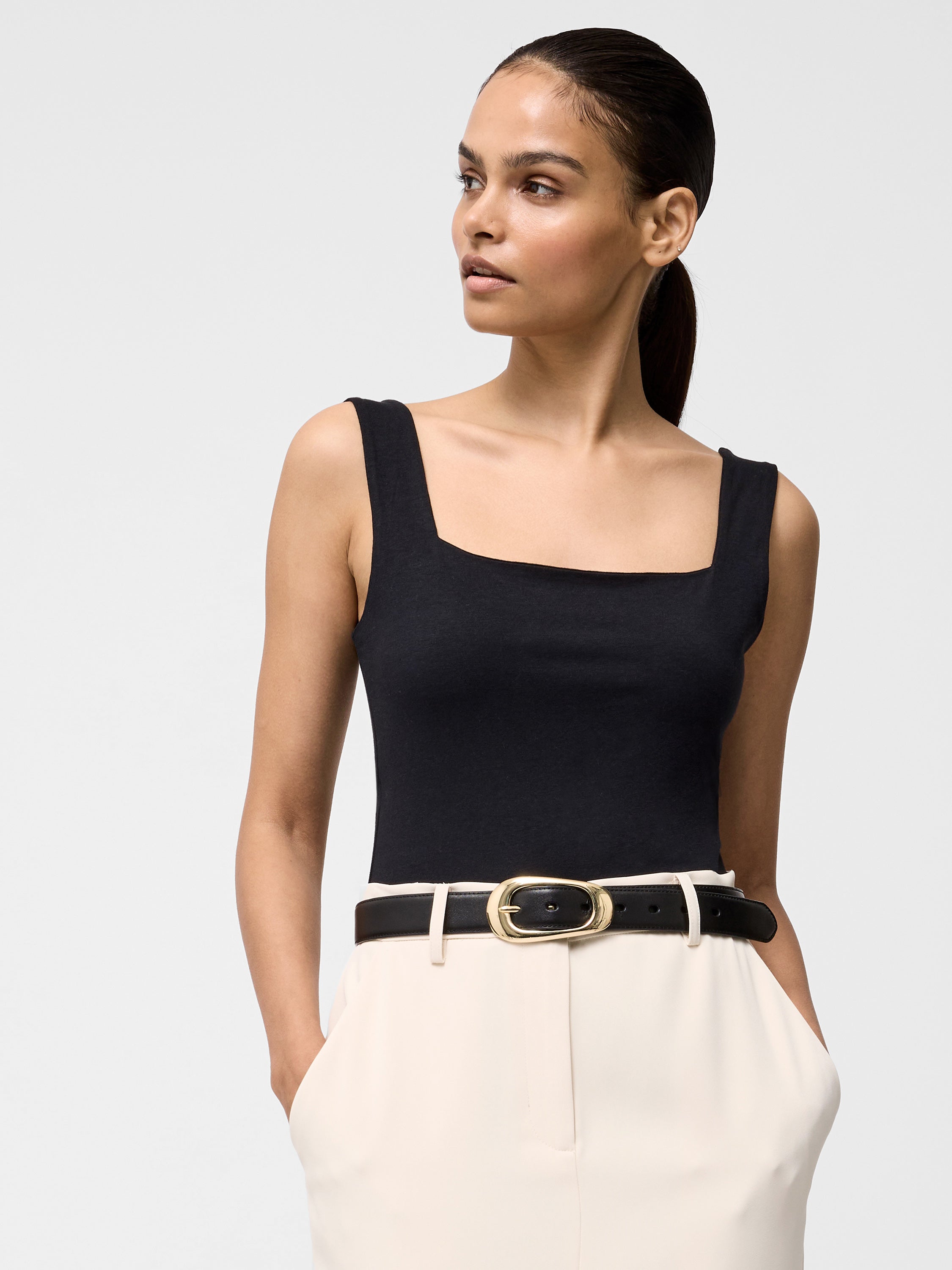 Rallie Square Neck Bodysuit