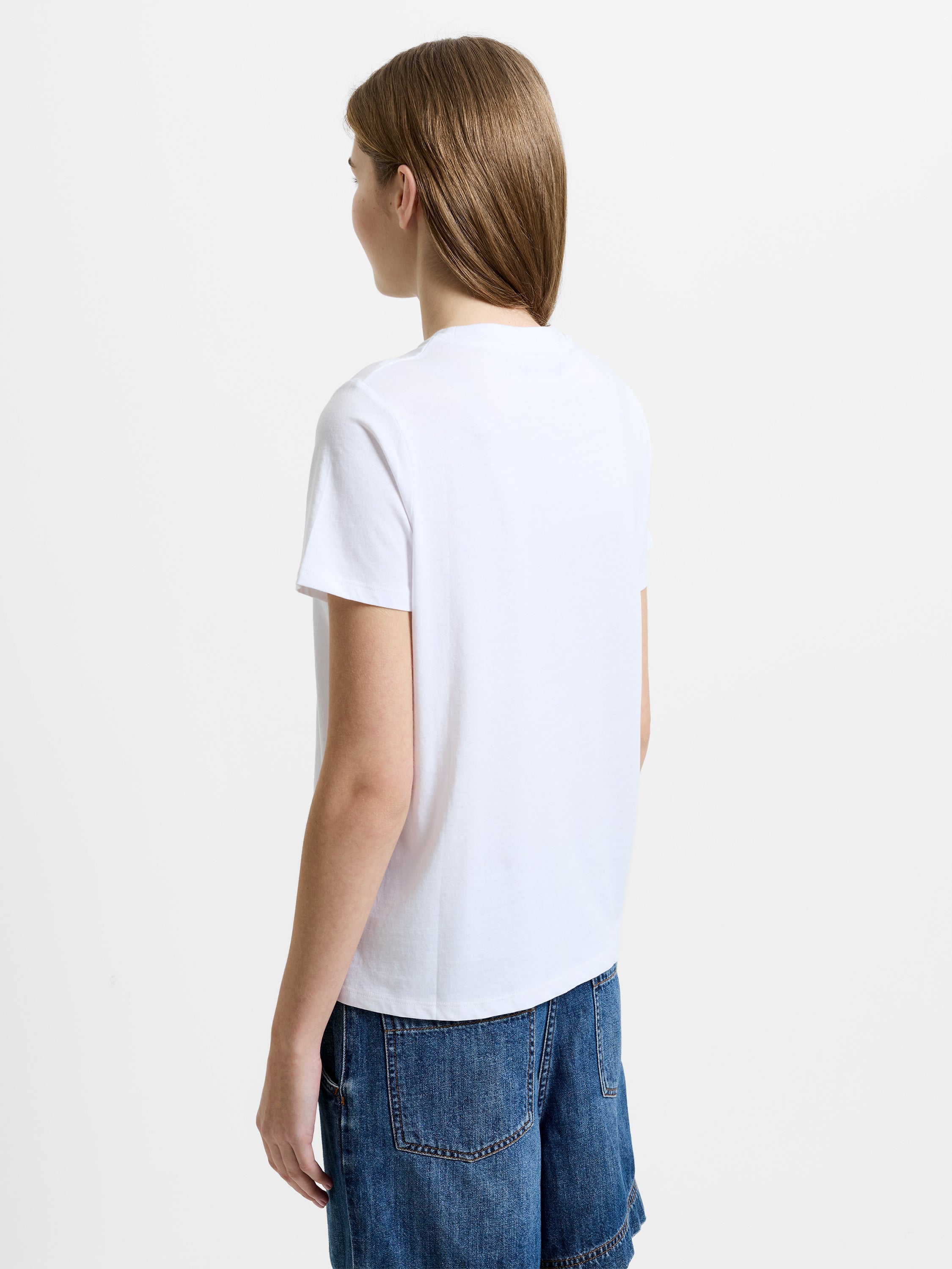 Bow Flocked Graphic T-Shirt