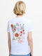 Strawberry Cocktail Back Print White Graphic T-Shirt