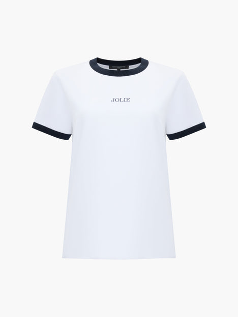 Cotton Jolie Graphic Ringer T-Shirt
