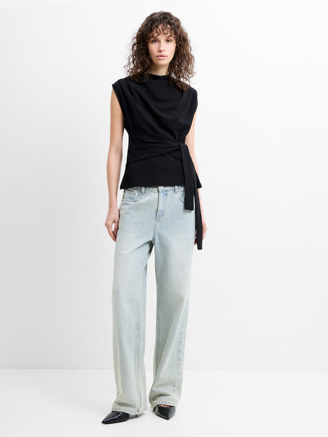 Zion Jersey Belted Shift Top