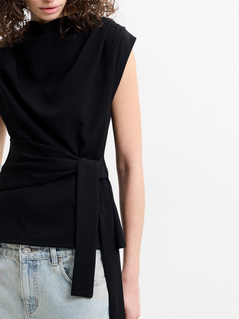 Zion Jersey Belted Shift Top