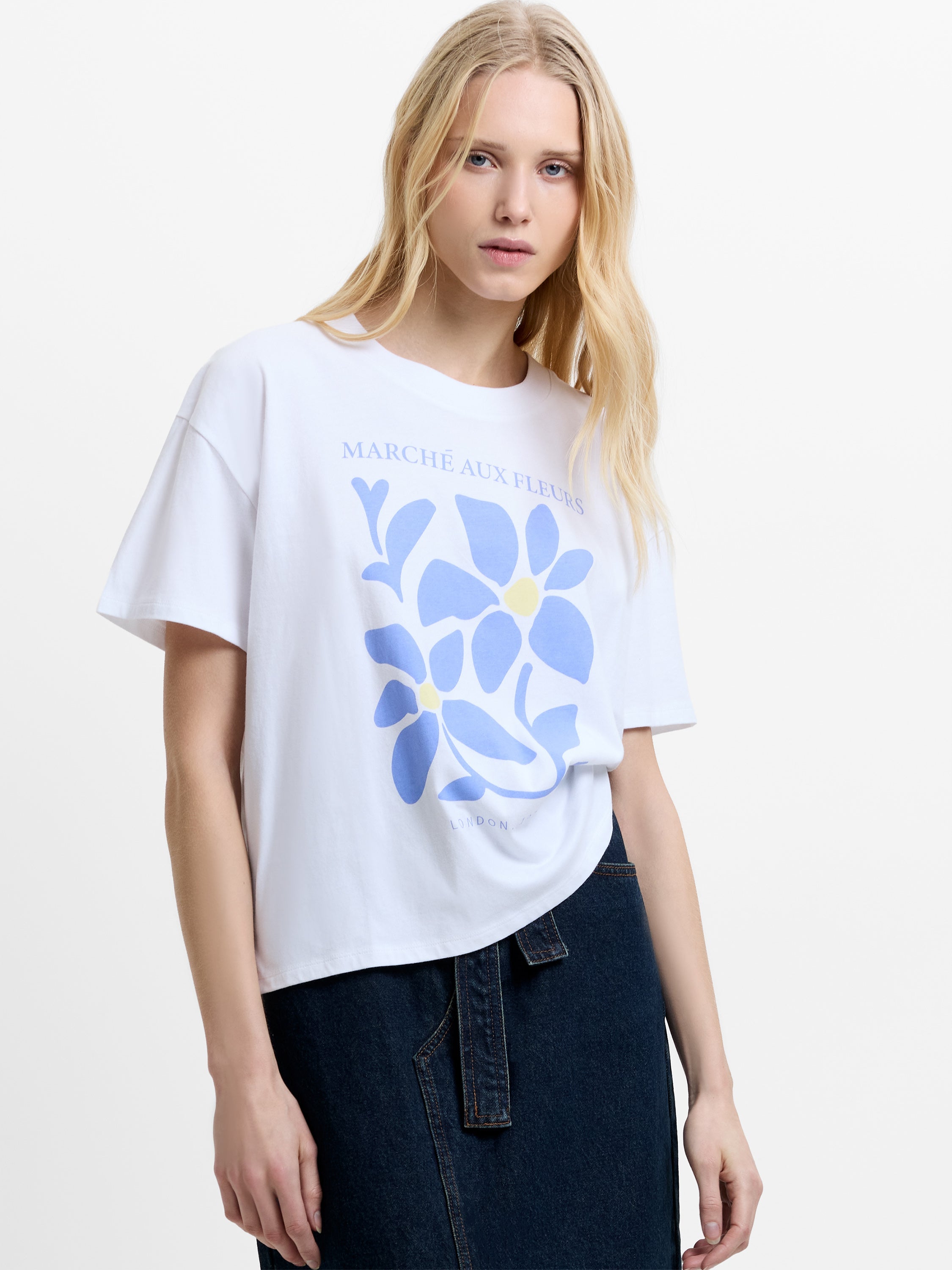 Flower Market Graphic T-Shirt