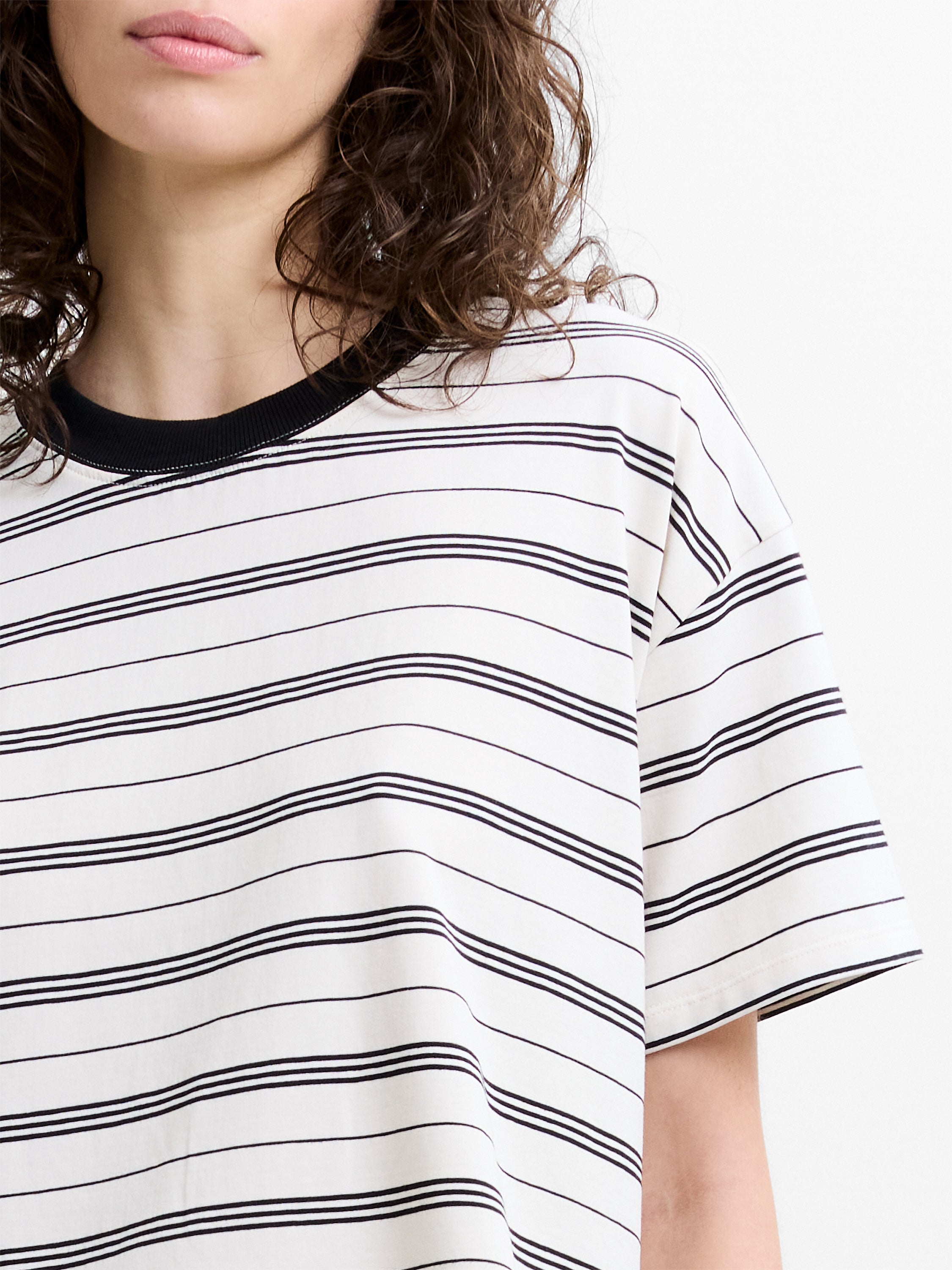 Pernille Jersey Striped Boyfriend T-Shirt