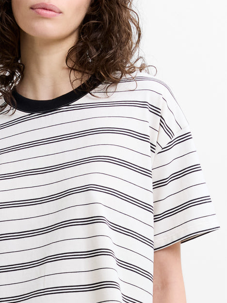 Pernille Jersey Striped Boyfriend T-Shirt