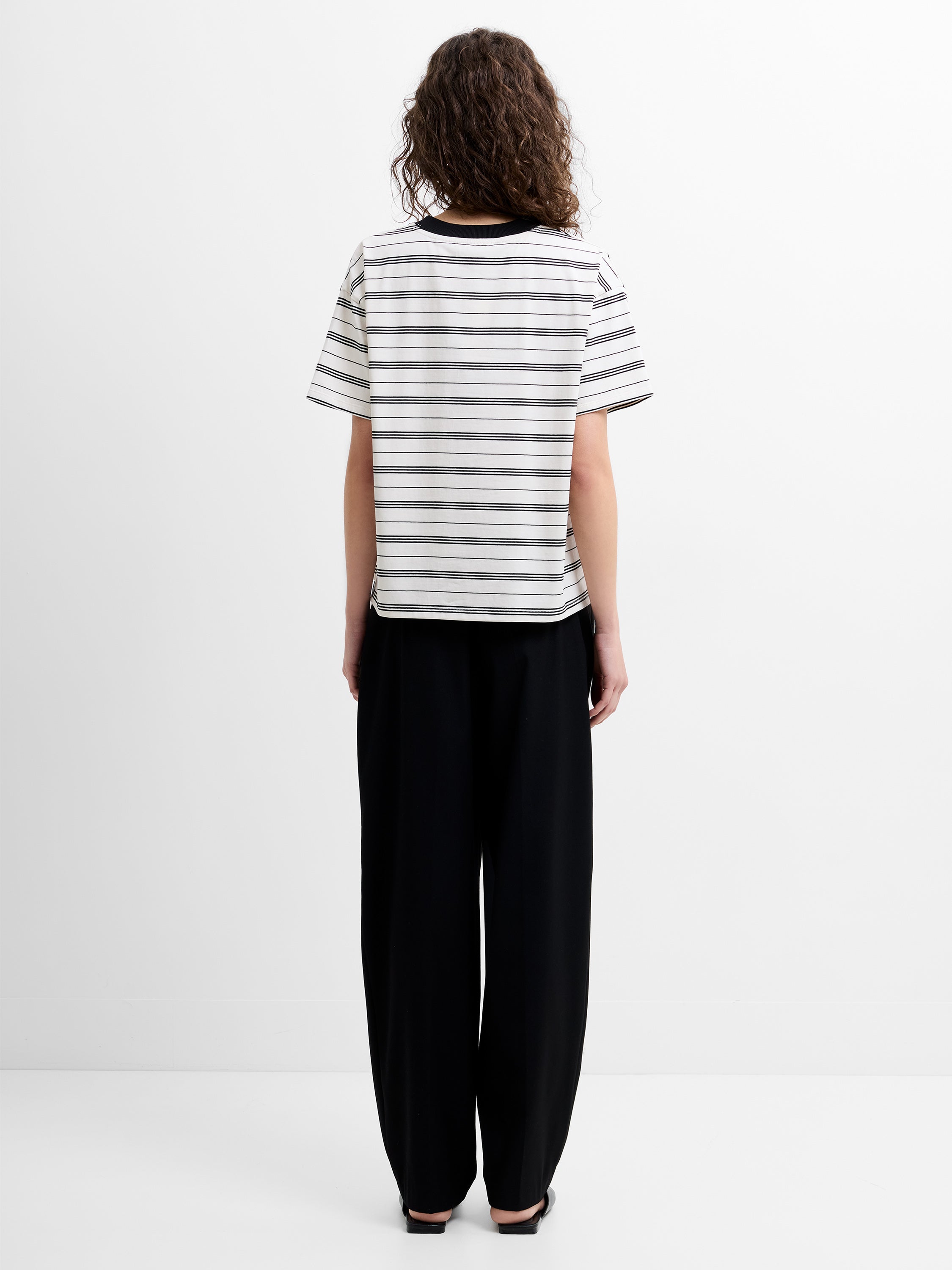 Pernille Jersey Striped Boyfriend T-Shirt