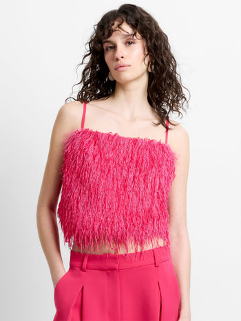 Sonia Textured Strappy Crop Top