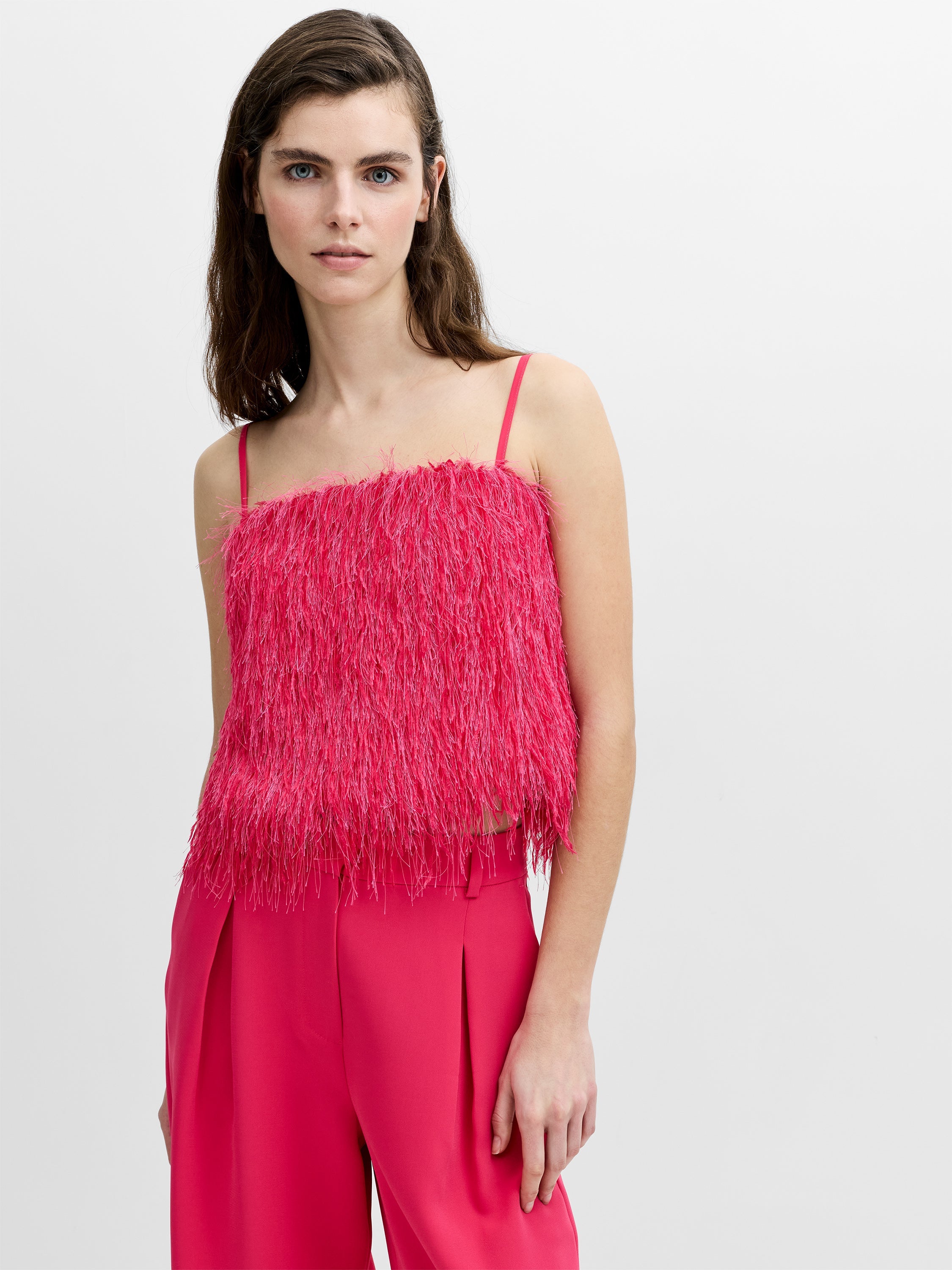 Sonia Textured Strappy Crop Top