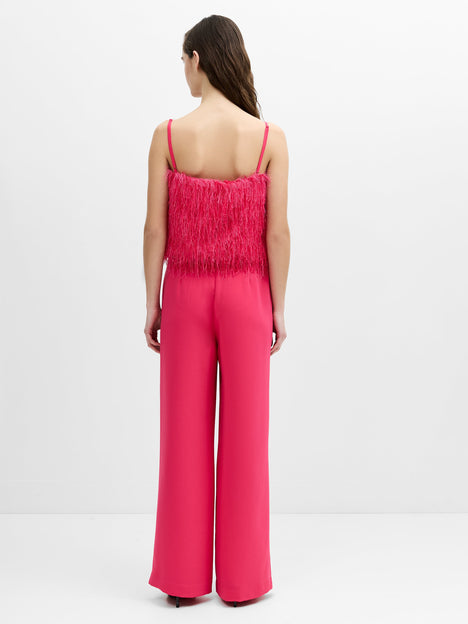 Sonia Textured Strappy Crop Top