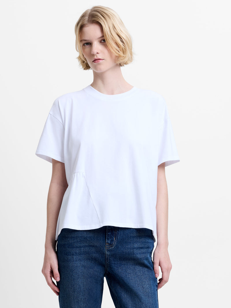 Rallie Asymmetric Peplum T-Shirt