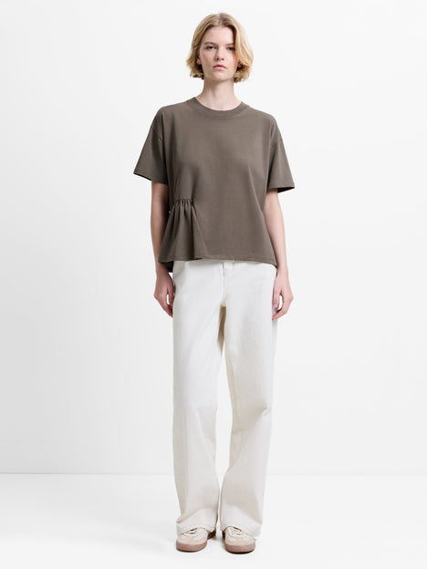 Rallie Asymmetric Peplum T-Shirt