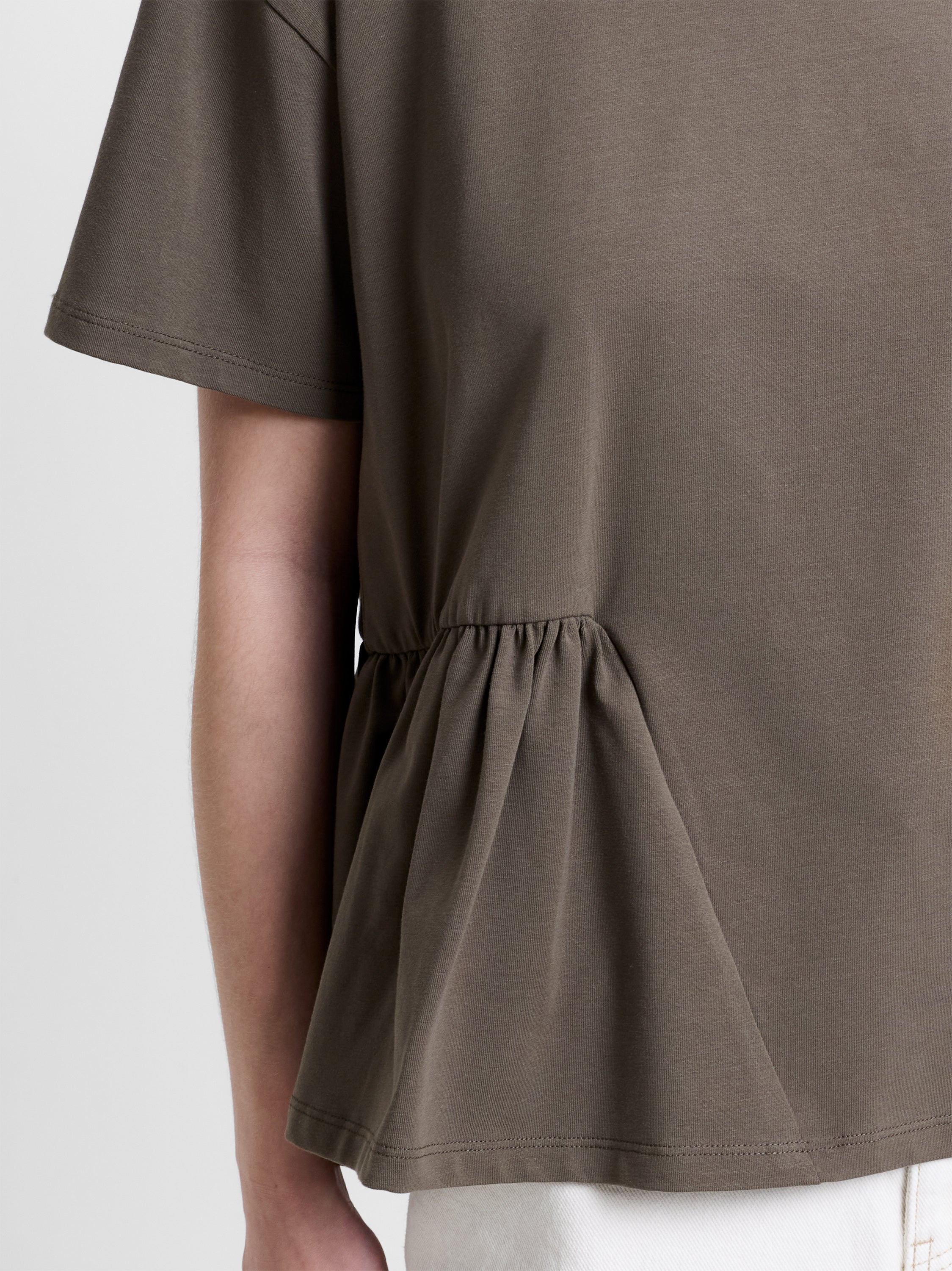 Rallie Asymmetric Peplum T-Shirt