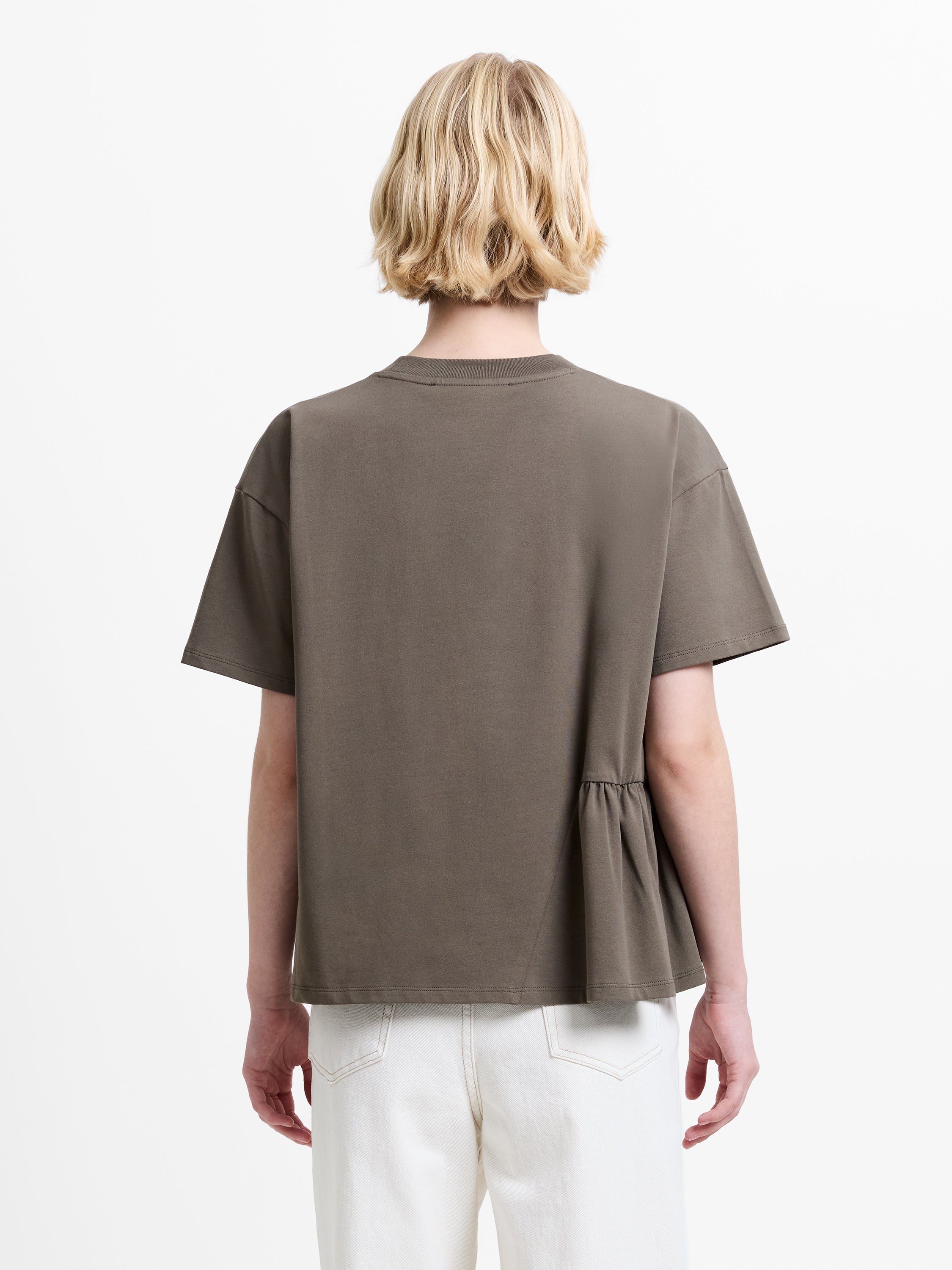 Rallie Asymmetric Peplum T-Shirt