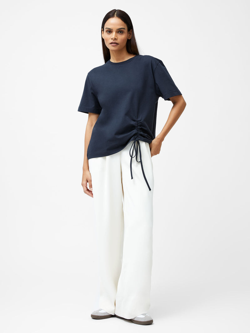 Rallie Cotton Rouched T-Shirt