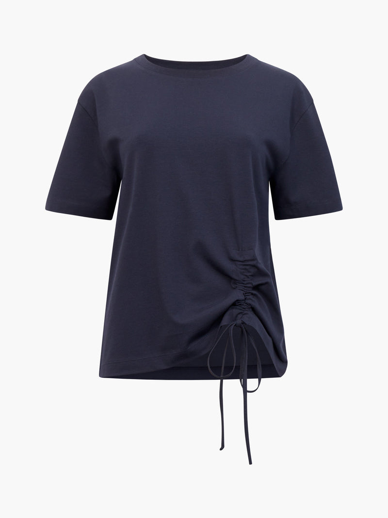 Rallie Cotton Rouched T-Shirt