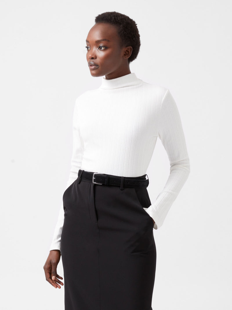 Sasia Long Sleeve Mock Neck Top