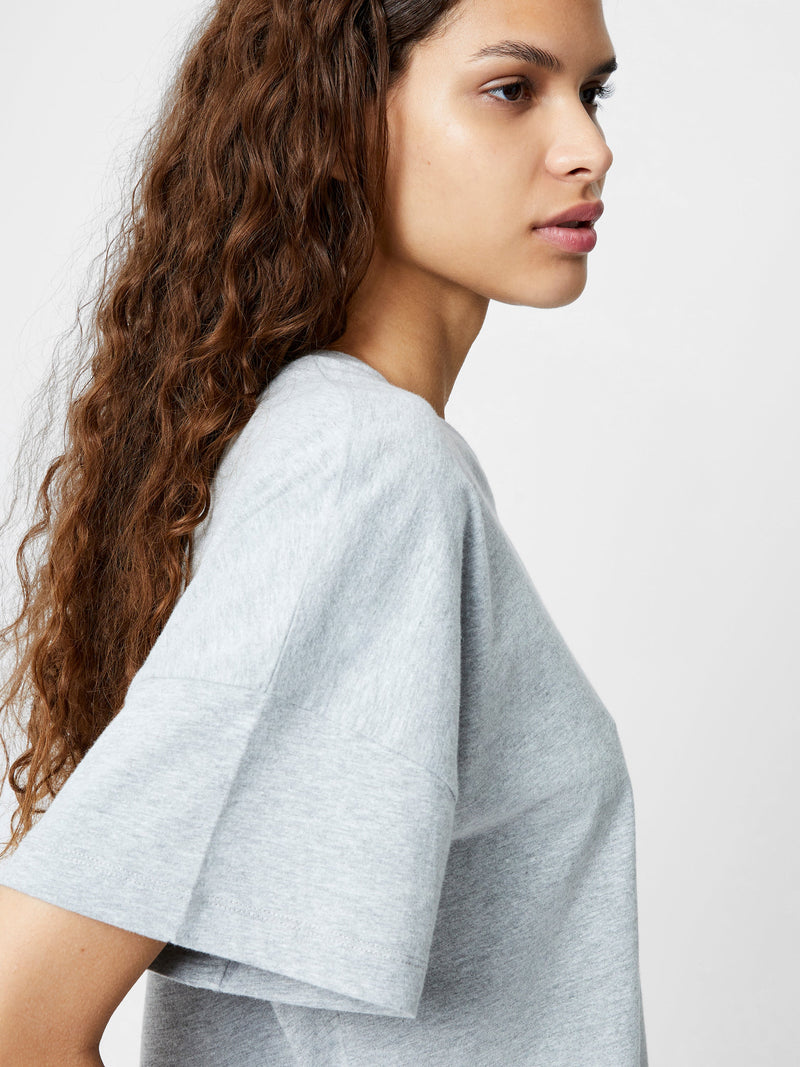 Brushed Stepped Hem T-Shirt