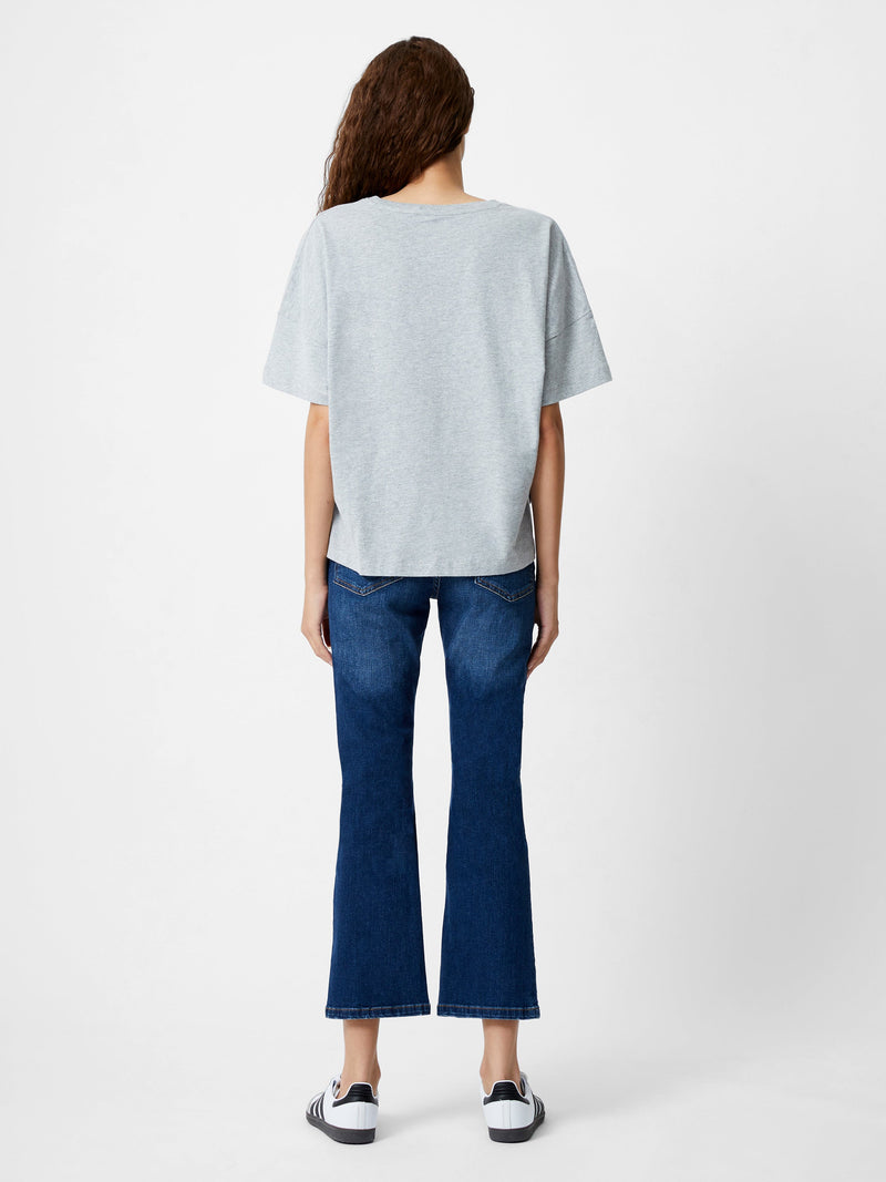 Brushed Stepped Hem T-Shirt