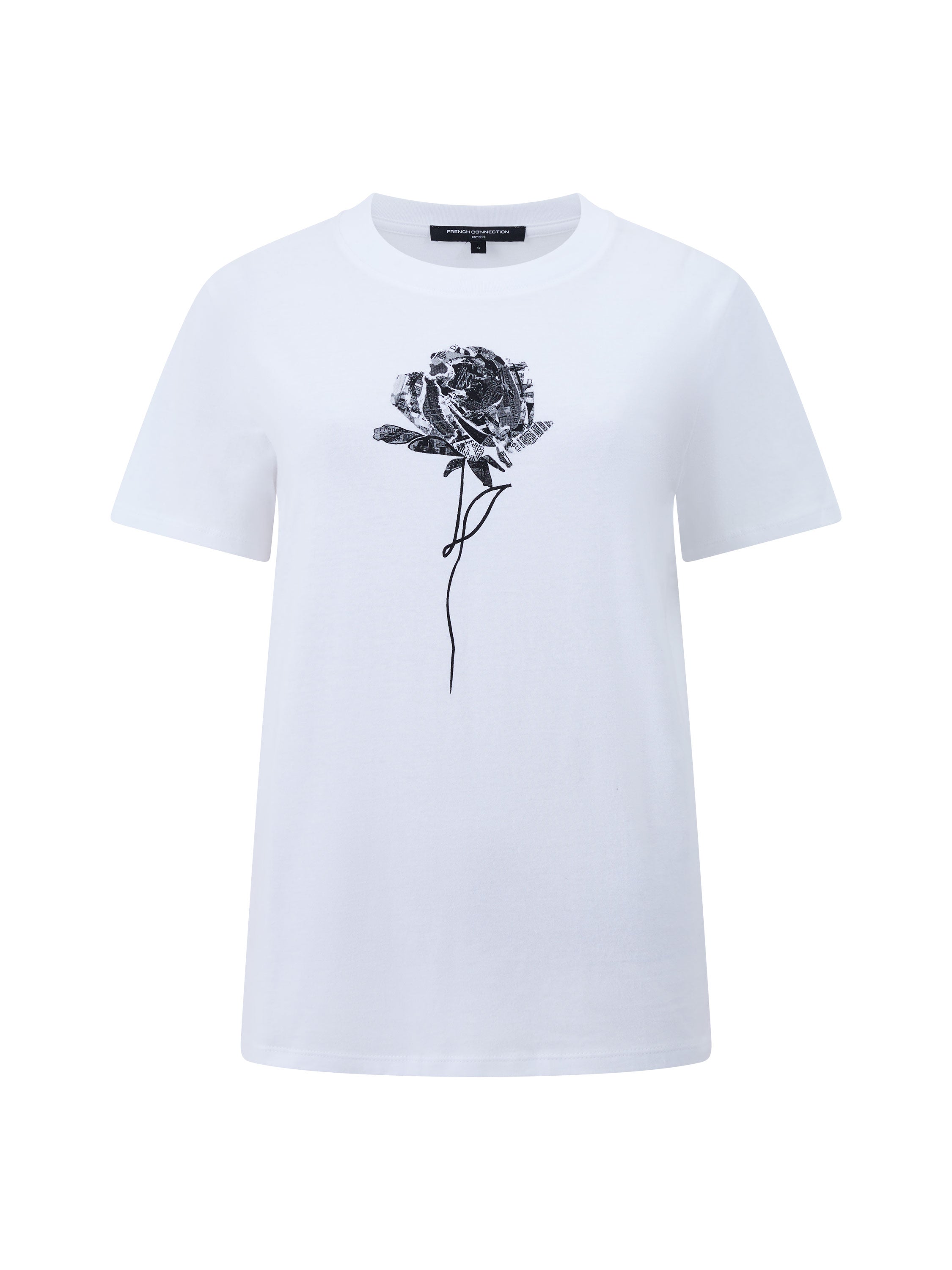 Rose Logo Peached Graphic T-Shirt