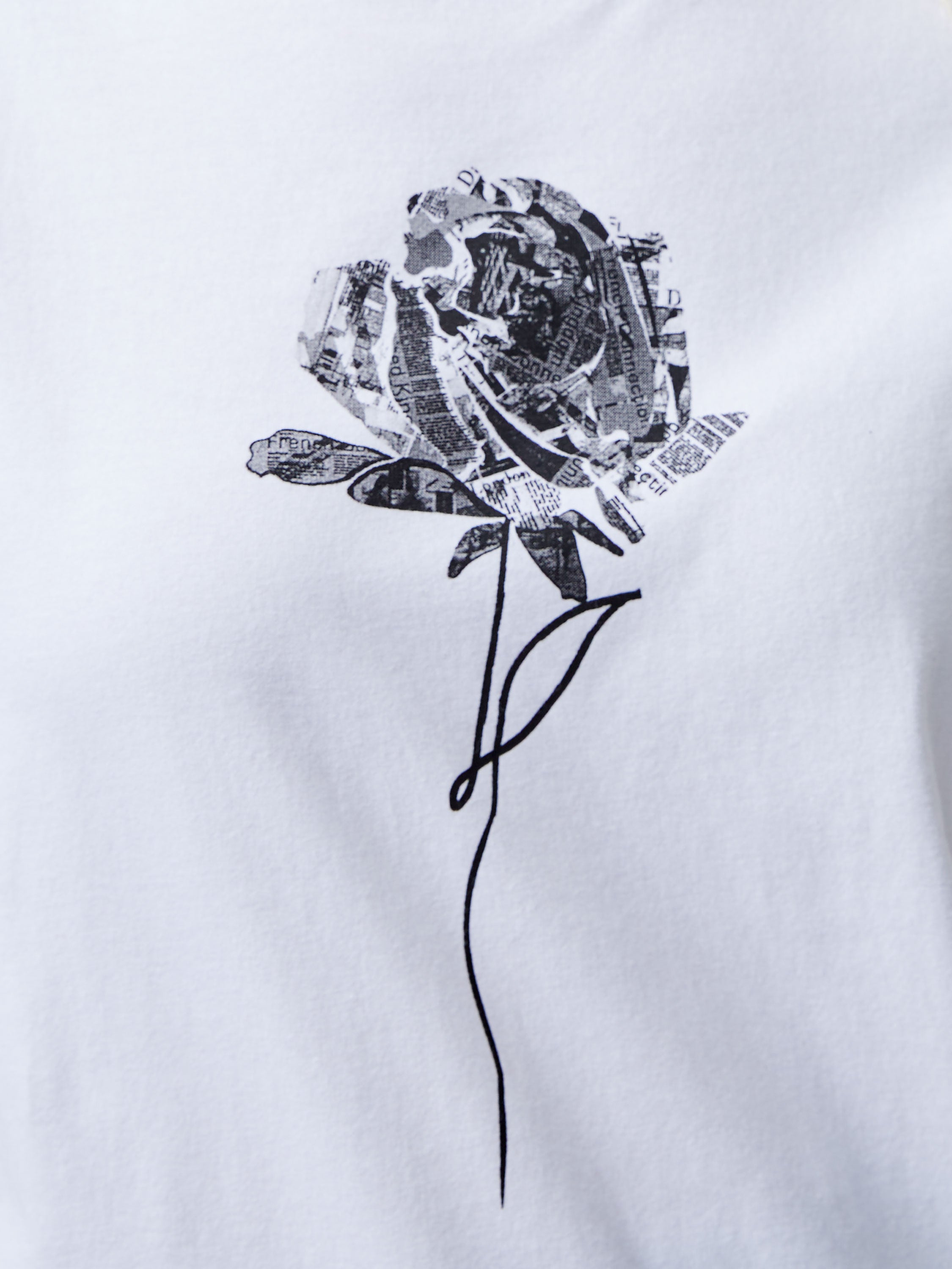 Rose Logo Peached Graphic T-Shirt