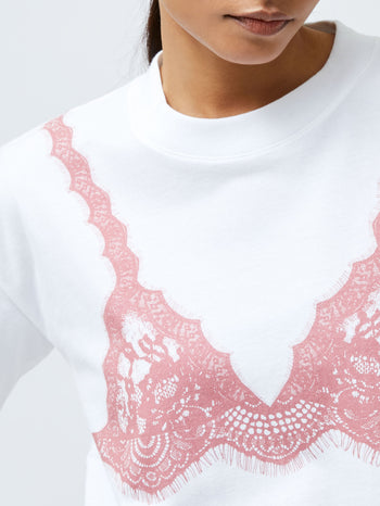 Lace Bra Graphic T-Shirt