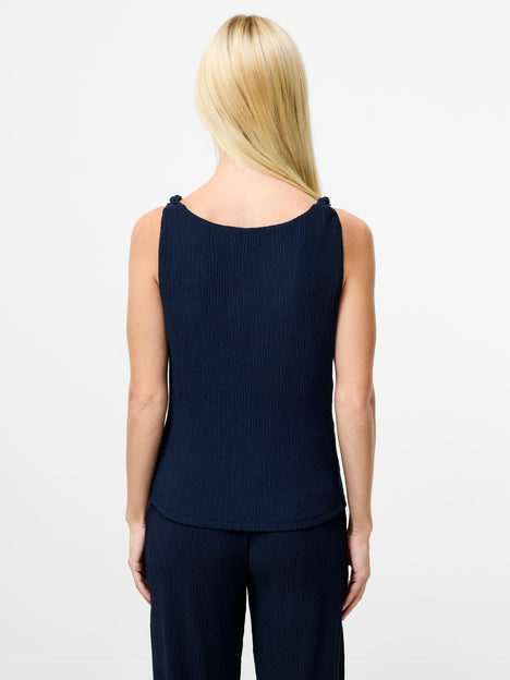 Meera Jersey Boat Neck Twist Straps Top