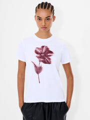 Blurred Floral Short Sleeve T-Shirt
