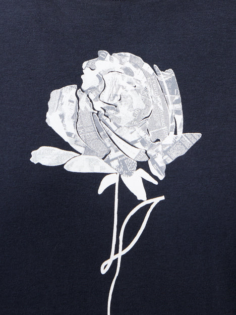 Rose Print Graphic T-Shirt