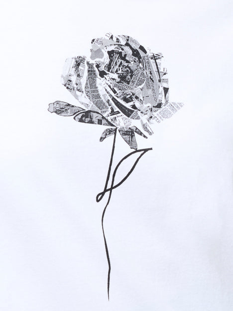 Rose Print Graphic T-Shirt