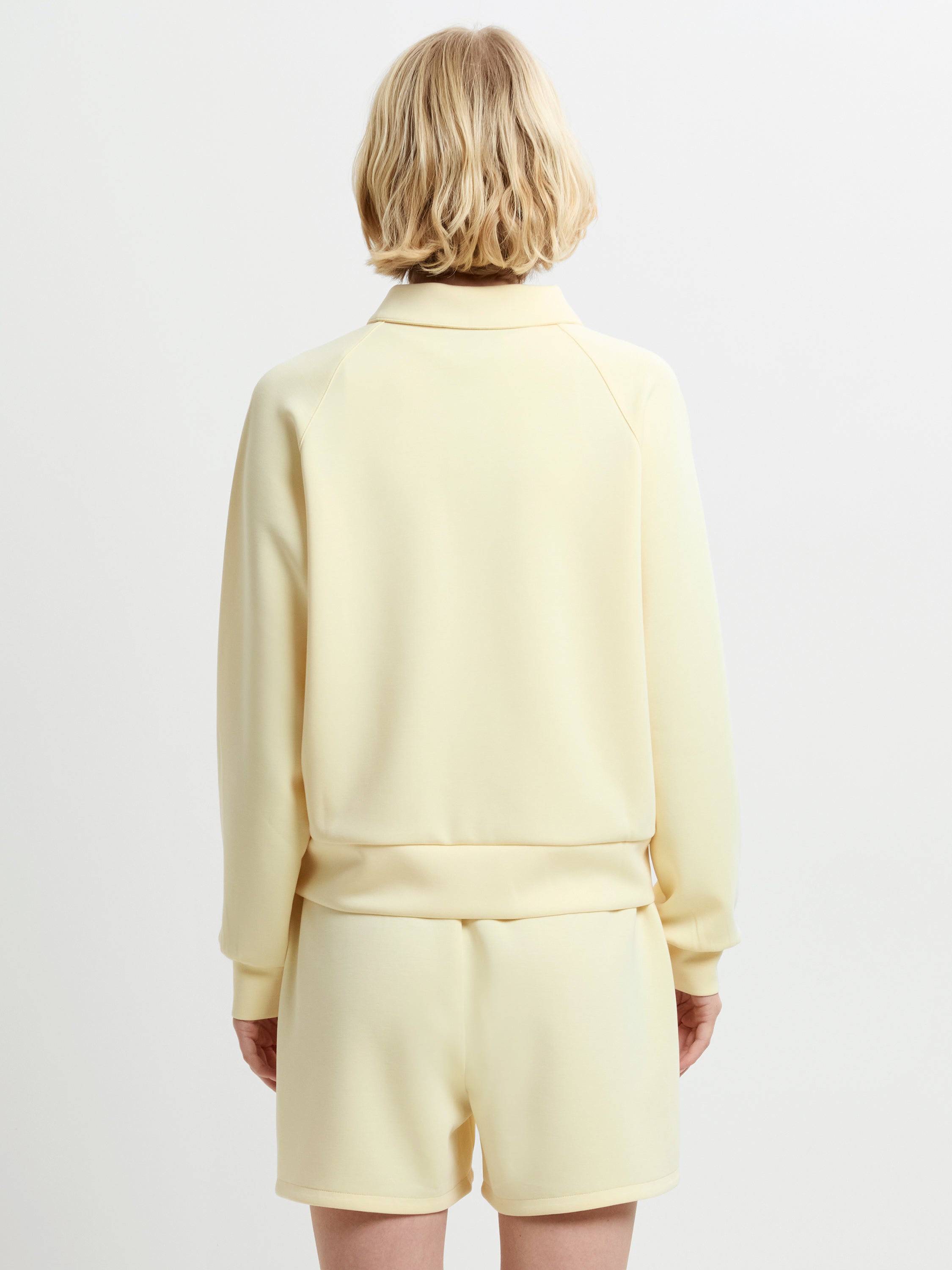 Wren Butter Yellow Relaxed Sweat Rugby Top