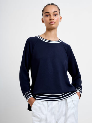 Tipped Crew Neck Jumper