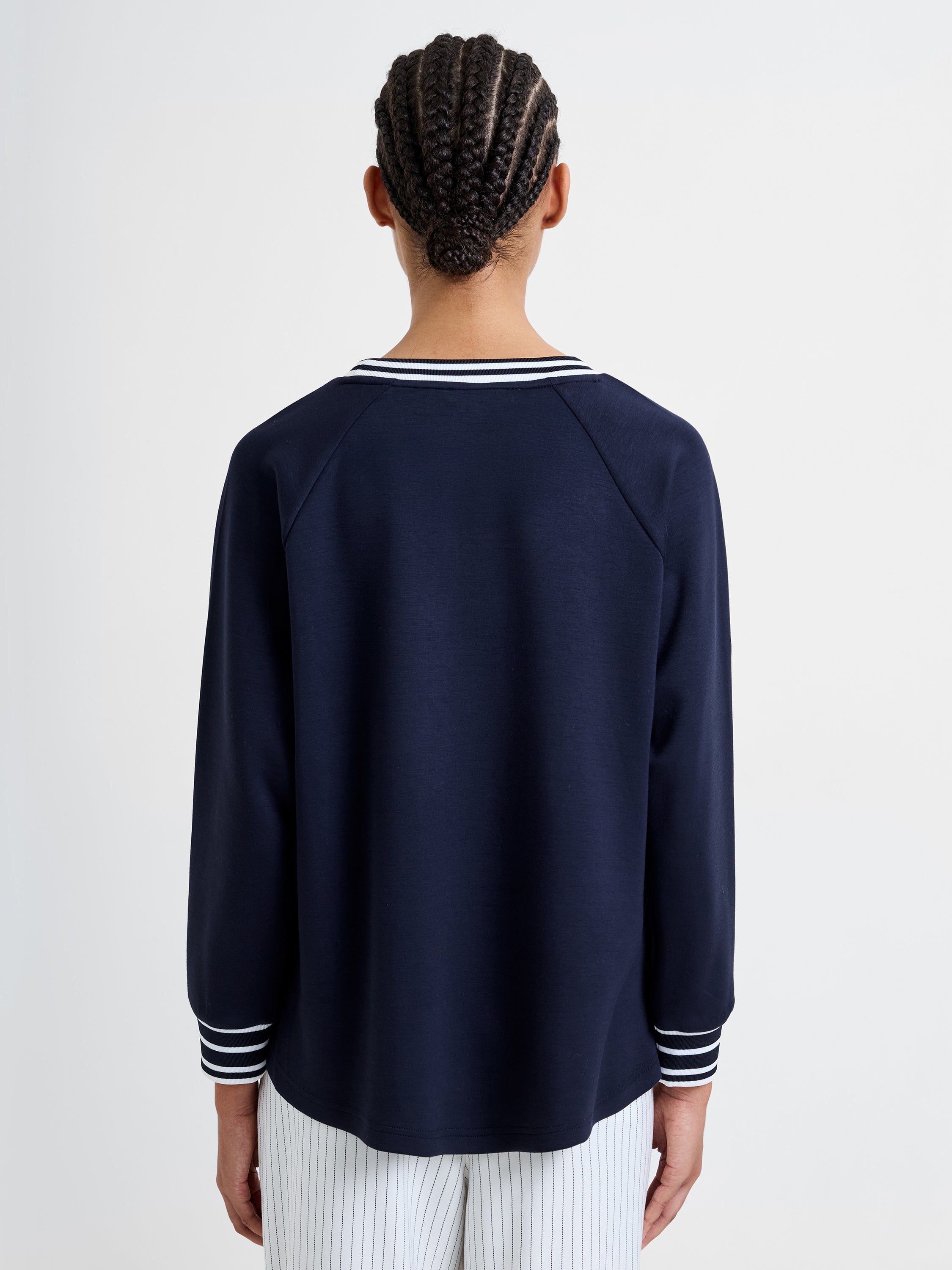 Tipped Crew Neck Jumper